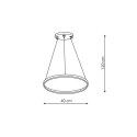 Lampa wisząca Ring mały 4000K 1xLED czarny LP-909/1P 4S BK