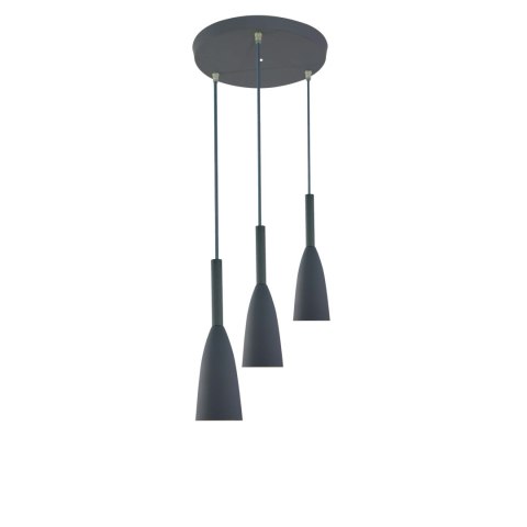 Lampa wisząca Solin wisząca 3xE27 szara LP-181/3P GR Lampa wisząca Solin wisząca 3xE27 szara LP-181/3P GR