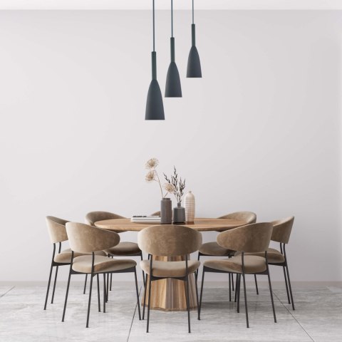 Lampa wisząca Solin wisząca 3xE27 szara LP-181/3P GR Lampa wisząca Solin wisząca 3xE27 szara LP-181/3P GR