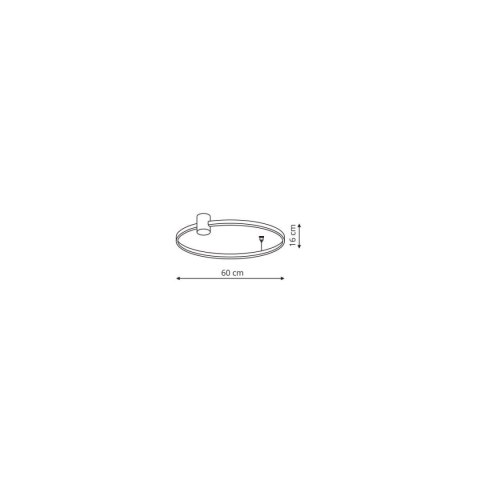 Plafon Ring S 3000K 1xLED czarny LP-909/1C S BK Plafon Ring S 3000K 1xLED czarny LP-909/1C S BK