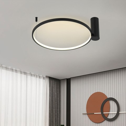 Plafon Ring S 4000K 1xLED czarny LP-909/1C 4S BK Plafon Ring S 4000K 1xLED czarny LP-909/1C 4S BK