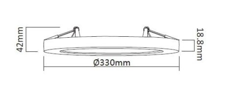 Plafon York 2 w 1 4000K 1xLED czarny LP-330/1C 4BK Plafon York 2 w 1 4000K 1xLED czarny LP-330/1C 4BK