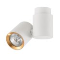 Reflektor Boston 1xGU10 biało/złoty LP-741/1W WH/GD