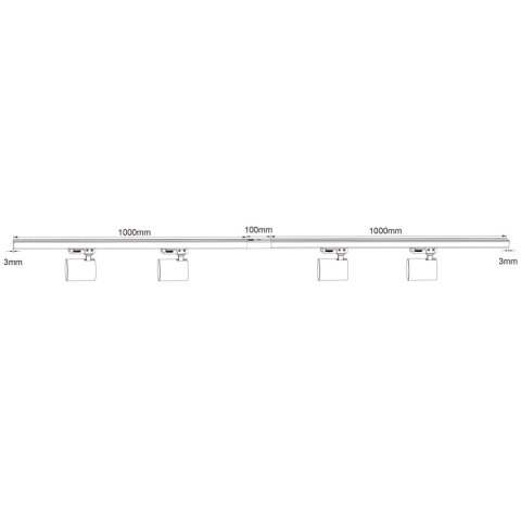 Snow SET 3F 4xGU10 biały LP-737 WH SET 3F Snow SET 3F 4xGU10 biały LP-737 WH SET 3F