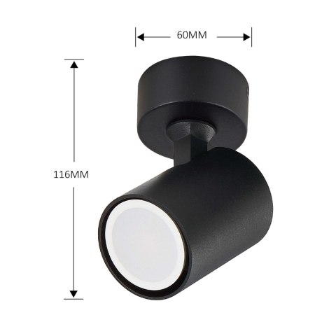 Spot Snow 1xGU10 czarny LP-731/1W BK Spot Snow 1xGU10 czarny LP-731/1W BK