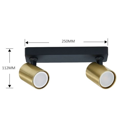 Spot Snow 2xGU10 złota LP-731/2W GD Spot Snow 2xGU10 złota LP-731/2W GD