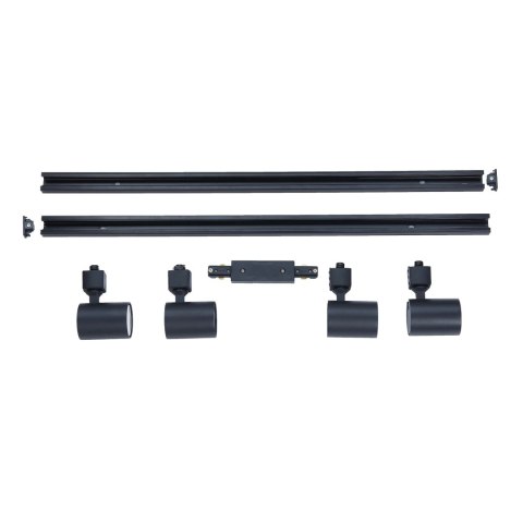 Zestaw oświetlenia szynowego Snow 1F 4xGU10 LP-737 BK SET Zestaw oświetlenia szynowego Snow 1F 4xGU10 LP-737 BK SET