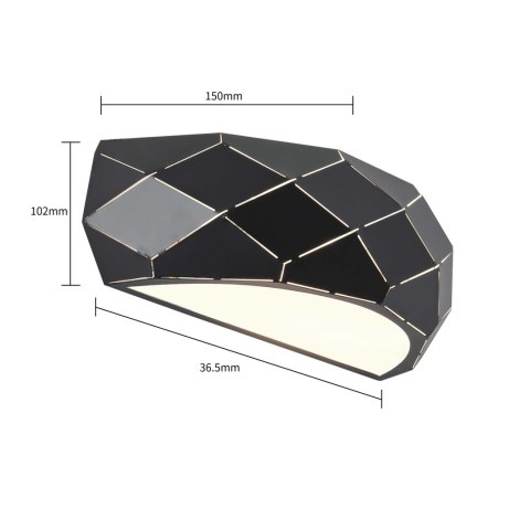 Kinkiet Reus 1xE27 czarny LP-8069/1W BK Kinkiet Reus 1xE27 czarny LP-8069/1W BK