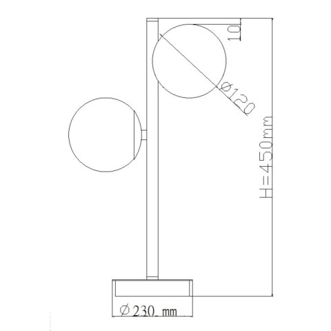 Lampa stołowa Dorado 2xG9 złota LP-002/2T Lampa stołowa Dorado 2xG9 złota LP-002/2T