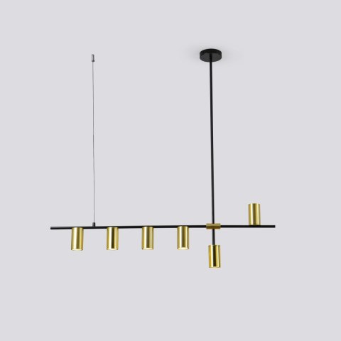Lampa wisząca Arizona 6xGU10 czarno/złota LP-074/6PL BK/GD Lampa wisząca Arizona 6xGU10 czarno/złota LP-074/6PL BK/GD