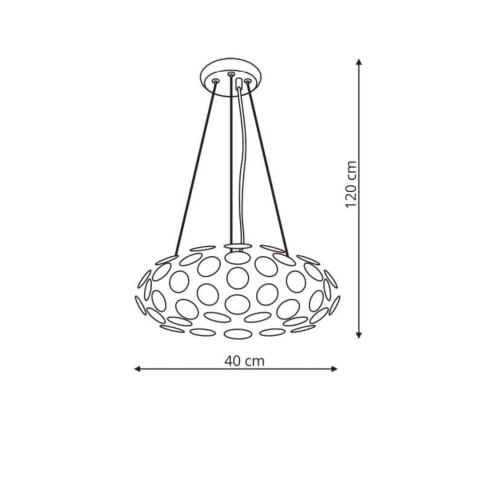 Lampa wisząca Ferrara L 3xE14 chrom LP-17060/3P Lampa wisząca Ferrara L 3xE14 chrom LP-17060/3P