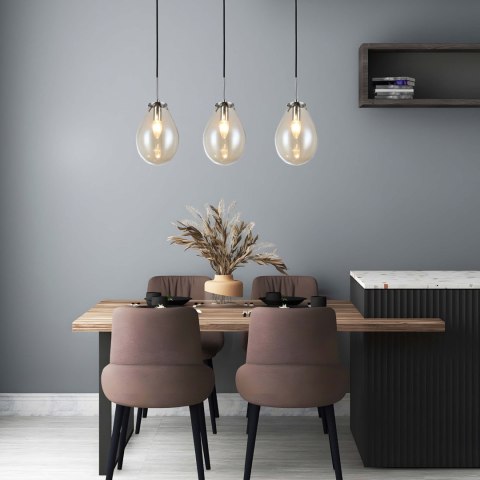 Lampa wisząca Fondi linia 3xE14 transparentna LP-1214/3L Lampa wisząca Fondi linia 3xE14 transparentna LP-1214/3L