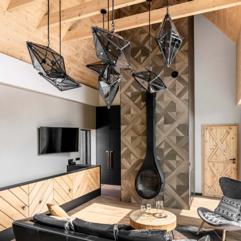 Lampa wisząca Konstelacja pozioma 7xG9 czarna LP-056/1P BK Lampa wisząca Konstelacja pozioma 7xG9 czarna LP-056/1P BK