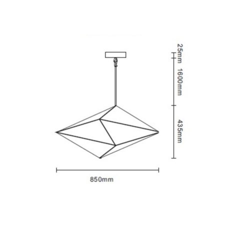 Lampa wisząca Konstelacja pozioma 7xG9 czarna LP-056/1P BK Lampa wisząca Konstelacja pozioma 7xG9 czarna LP-056/1P BK
