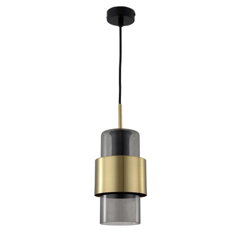 Lampa wisząca Miele długa 1xE27 złota/dymna LP-866/1P L SM/GD Lampa wisząca Miele długa 1xE27 złota/dymna LP-866/1P L SM/GD