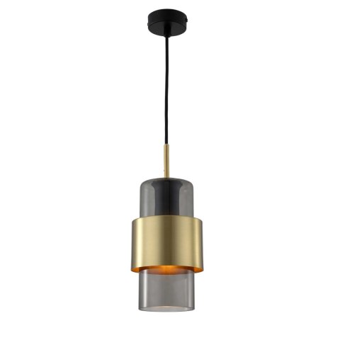 Lampa wisząca Miele długa 1xE27 złota/dymna LP-866/1P L SM/GD Lampa wisząca Miele długa 1xE27 złota/dymna LP-866/1P L SM/GD