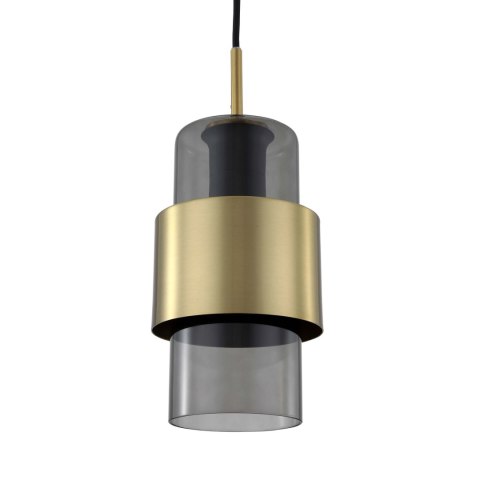 Lampa wisząca Miele długa 1xE27 złota/dymna LP-866/1P L SM/GD Lampa wisząca Miele długa 1xE27 złota/dymna LP-866/1P L SM/GD