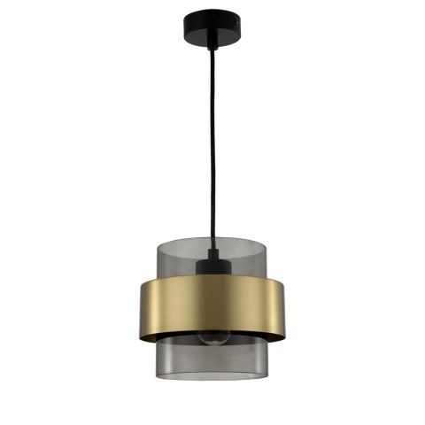 Lampa wisząca Miele duża 1xE27 złota/dymna LP-866/1P SM/GD Lampa wisząca Miele duża 1xE27 złota/dymna LP-866/1P SM/GD