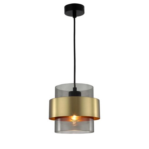 Lampa wisząca Miele duża 1xE27 złota/dymna LP-866/1P SM/GD Lampa wisząca Miele duża 1xE27 złota/dymna LP-866/1P SM/GD