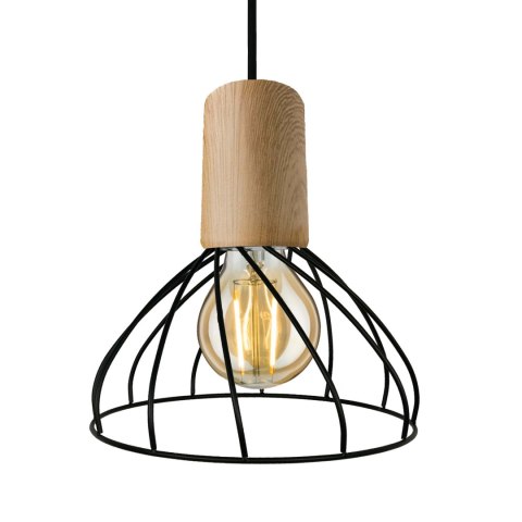 Lampa wisząca Moderno 1xGU10 czarno/brązowa LP-1221/1P S BK Lampa wisząca Moderno 1xGU10 czarno/brązowa LP-1221/1P S BK