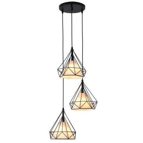 Lampa wisząca Nola 3xE27 czarna LP-076/3P BK Lampa wisząca Nola 3xE27 czarna LP-076/3P BK