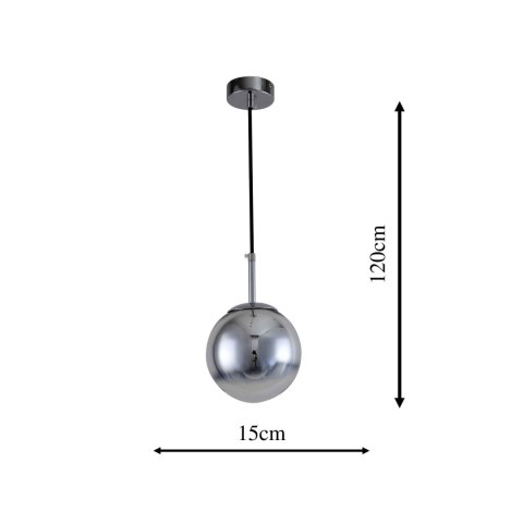 Lampa wisząca Palla mała 1xE14 chrom LP-2844/1P S CH Lampa wisząca Palla mała 1xE14 chrom LP-2844/1P S CH