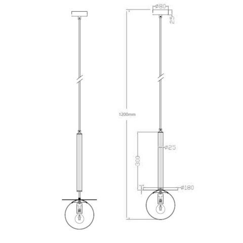Lampa wisząca Roma 1xE14 złota LP-1345/1P GD Lampa wisząca Roma 1xE14 złota LP-1345/1P GD