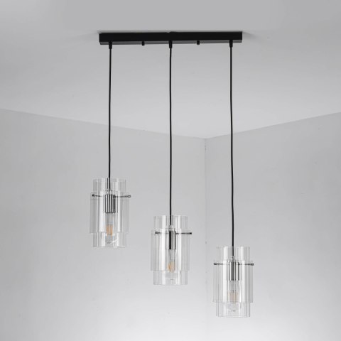 Lampa wisząca Savona 3xE27 transparentna LP-707/3L Lampa wisząca Savona 3xE27 transparentna LP-707/3L