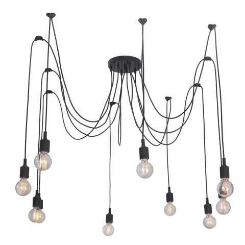 Lampa wisząca Soleto 10xE27 czarna LP-90082/10P Lampa wisząca Soleto 10xE27 czarna LP-90082/10P