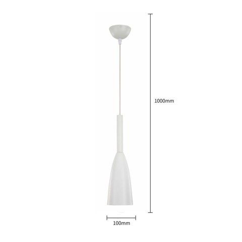 Lampa wisząca Solin wisząca 1xE27 biała LP-181/1P WH Lampa wisząca Solin wisząca 1xE27 biała LP-181/1P WH