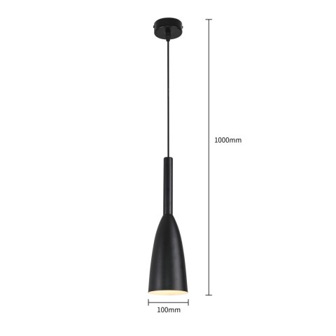 Lampa wisząca Solin wisząca 1xE27 czarna LP-181/1P BK Lampa wisząca Solin wisząca 1xE27 czarna LP-181/1P BK