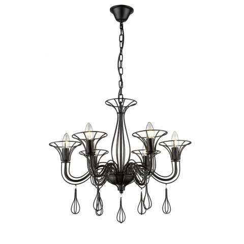 Lampa wisząca Tarragona 6xE14 czarny LP-6756/6P Lampa wisząca Tarragona 6xE14 czarny LP-6756/6P