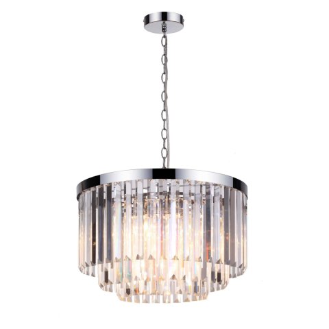Lampa wisząca Vetro 5xE14 transparentna/srebrna LP-2910/5P Lampa wisząca Vetro 5xE14 transparentna/srebrna LP-2910/5P