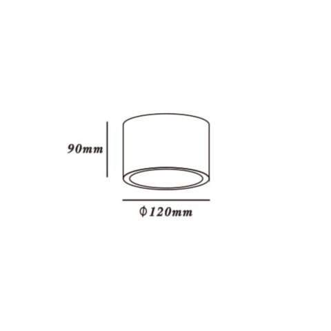 Oczko Camino oprawa natynkowa 1xES111 biała LP-1101/1SM WH Oczko Camino oprawa natynkowa 1xES111 biała LP-1101/1SM WH