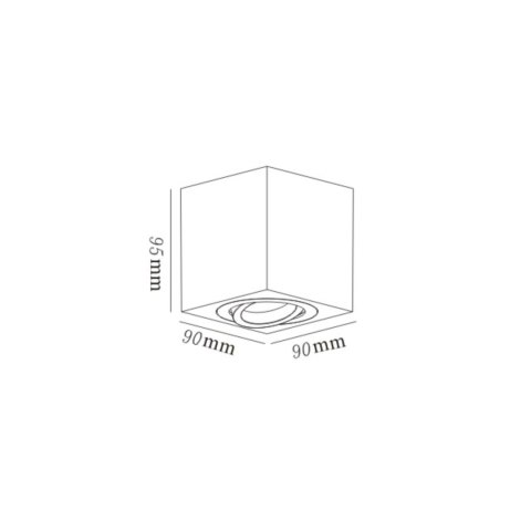Oczko Lyon oprawa natynkowa 1xGU10 biała LP-5881/1SM WH Oczko Lyon oprawa natynkowa 1xGU10 biała LP-5881/1SM WH