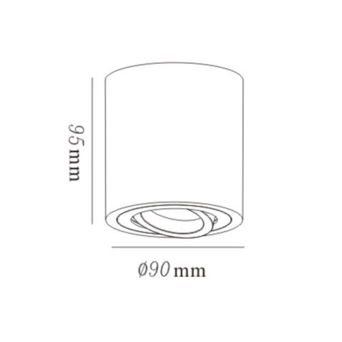 Oczko Tulon oprawa natynkowa 1xGU10 biała LP-5441/1SM WH Oczko Tulon oprawa natynkowa 1xGU10 biała LP-5441/1SM WH