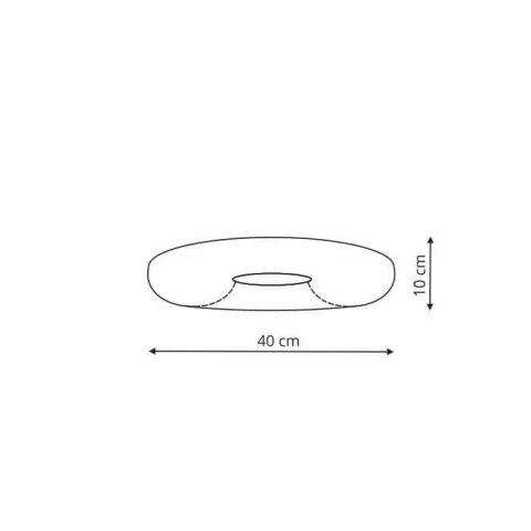 Plafon Aruba 1xLED biały IP44 LP-2424/1C-40 WH Plafon Aruba 1xLED biały IP44 LP-2424/1C-40 WH