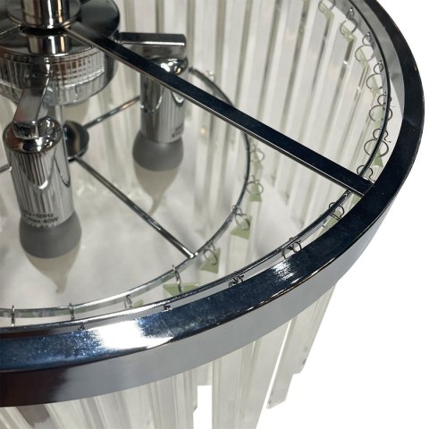 Plafon Vetro 4xE14 transparentna/srebrna LP-2910/4C Plafon Vetro 4xE14 transparentna/srebrna LP-2910/4C