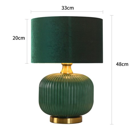Lampa biurkowa Tamiza mała 1xE27 zielona LP-1515/1T small green Lampa biurkowa Tamiza mała 1xE27 zielona LP-1515/1T small green