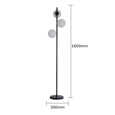 Lampa stojąca Dorado 3xE14 czarna LP-002/3F BK Lampa stojąca Dorado 3xE14 czarna LP-002/3F BK
