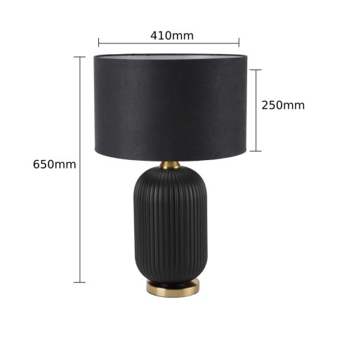 Lampa stołowa Tamiza duża 1xE27 czarna LP-1515/1T big Lampa stołowa Tamiza duża 1xE27 czarna LP-1515/1T big