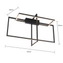 Lampa sufitowa Frame 3D 4000K 1xLED czarna LP-980/3D4 BK