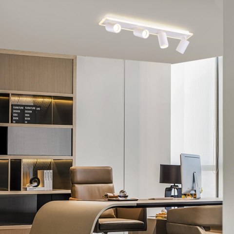 Lampa sufitowa Parma 4xGU10 + 1xLED biała LP-0612/4C WH Lampa sufitowa Parma 4xGU10 + 1xLED biała LP-0612/4C WH