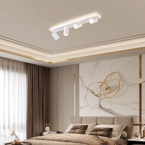 Lampa sufitowa Parma 4xGU10 + 1xLED biała LP-0612/4C WH Lampa sufitowa Parma 4xGU10 + 1xLED biała LP-0612/4C WH