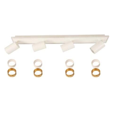 Lampa sufitowa Parma 4xGU10 + 1xLED biała LP-0612/4C WH Lampa sufitowa Parma 4xGU10 + 1xLED biała LP-0612/4C WH