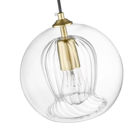 Lampa wisząca Arette 3xE27 złota/transparentna LP-133/3L Lampa wisząca Arette 3xE27 złota/transparentna LP-133/3L