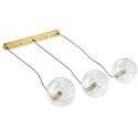 Lampa wisząca Arette 3xE27 złota/transparentna LP-133/3L