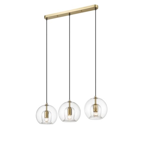 Lampa wisząca Arette 3xE27 złota/transparentna LP-133/3L Lampa wisząca Arette 3xE27 złota/transparentna LP-133/3L