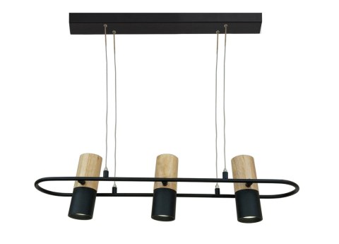 Lampa wisząca Bovino 3x GU10 czarny LP-1111/3P Lampa wisząca Bovino 3x GU10 czarny LP-1111/3P