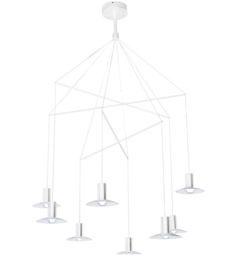 Lampa wisząca Hat 8xLED biała LP-1661/8P WH Lampa wisząca Hat 8xLED biała LP-1661/8P WH